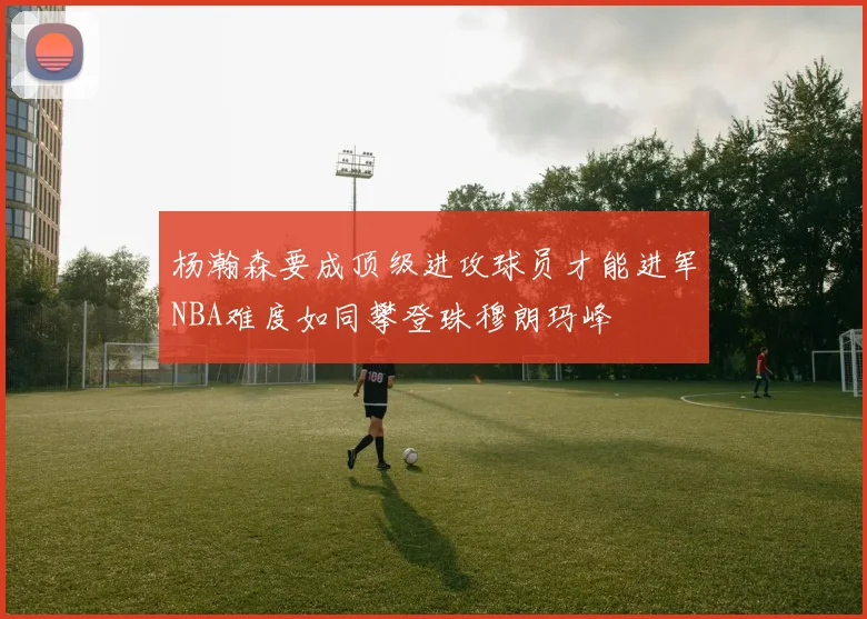 杨瀚森要成顶级进攻球员才能进军NBA难度如同攀登珠穆朗玛峰